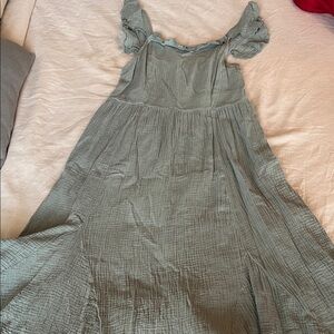 PatPat Women's Sage Green Flowy Dress